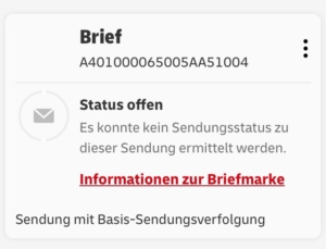 Basissendungsverfolgung mit dem neuen Matrixcode der Deutschen Post